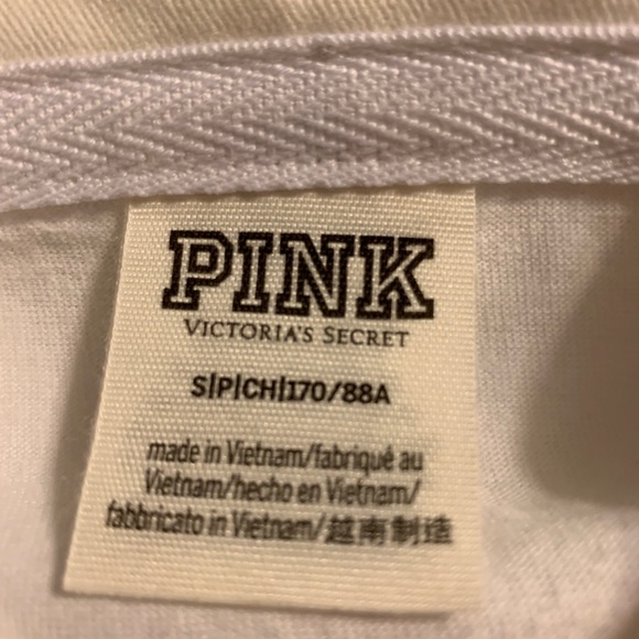 PINK Victoria’s Secret LONG SLEEVE RUGBY TEE Small - Picture 7 of 8